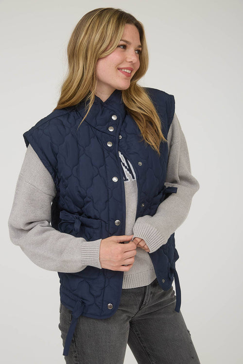 Tie Down Quilted Puffer Vest - 5 Colors! - Cowhide and Conchos