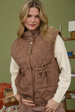 Tie Down Quilted Puffer Vest - 5 Colors! - Cowhide and Conchos