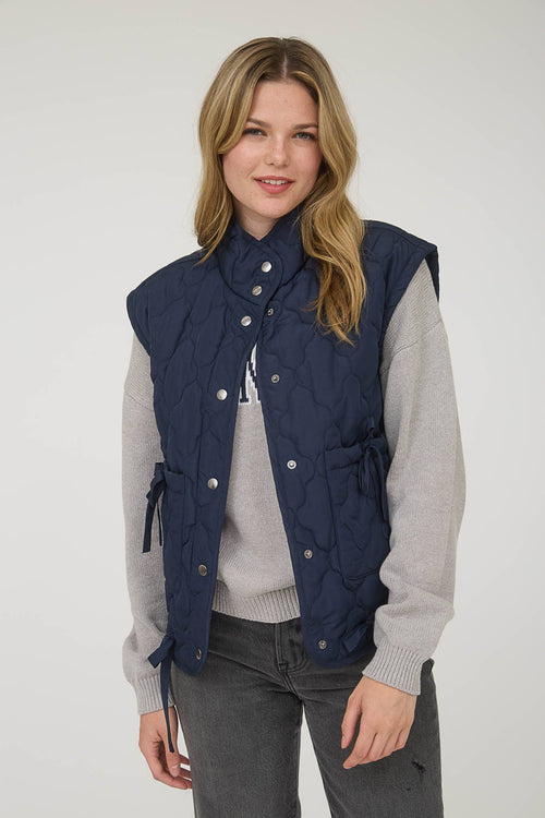 Tie Down Quilted Puffer Vest - 5 Colors! - Cowhide and Conchos