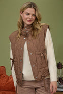 Tie Down Quilted Puffer Vest - 5 Colors! - Cowhide and Conchos