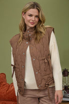 Tie Down Quilted Puffer Vest - 5 Colors! - Cowhide and Conchos