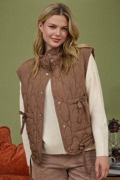 Tie Down Quilted Puffer Vest - 5 Colors! - Cowhide and Conchos