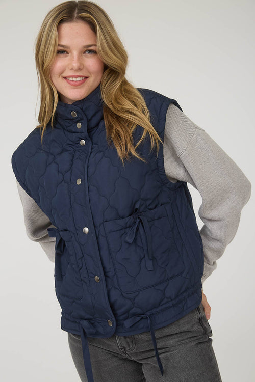 Tie Down Quilted Puffer Vest - 5 Colors! - Cowhide and Conchos