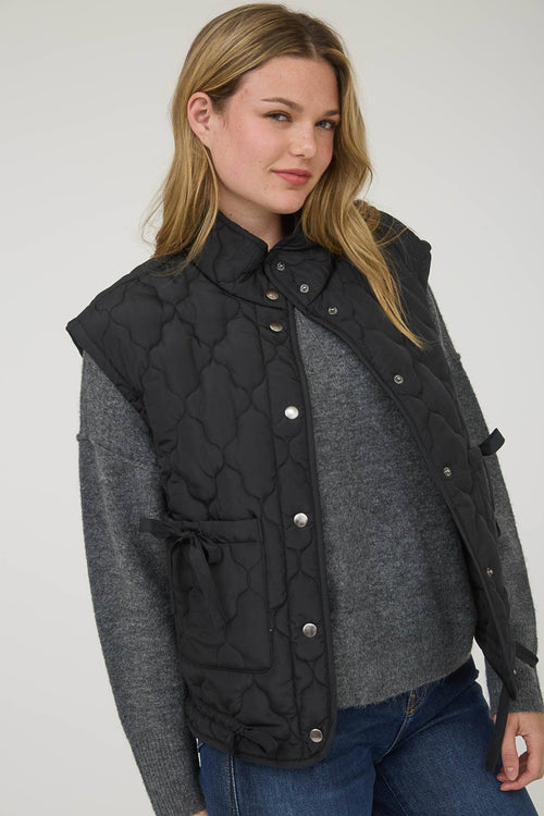 Tie Down Quilted Puffer Vest - 5 Colors! - Cowhide and Conchos