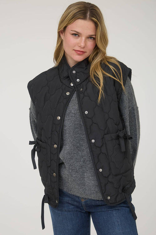 Tie Down Quilted Puffer Vest - 5 Colors! - Cowhide and Conchos