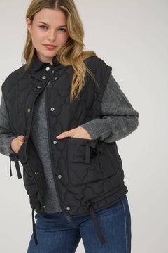 Tie Down Quilted Puffer Vest - 5 Colors! - Cowhide and Conchos