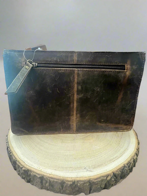 Tooled Leather Crossbody - Cards, Dice and Turquoise - Cowhide and Conchos