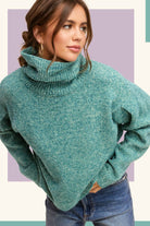 Turtleneck Long Sleeve Sweater - small and medium remaining - Cowhide and Conchos