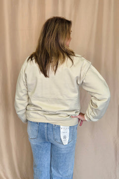 Vintage Cowboy Crewneck Sweatshirt - Cowhide and Conchos