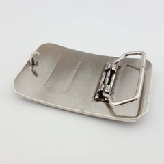 Western Rodeo Belt Buckle - Cowhide and Conchos
