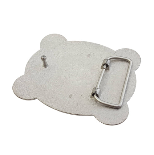 Western Skies Belt Buckle - Cowhide and Conchos