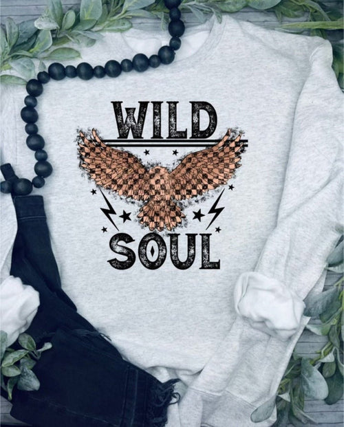 Wild Soul Sweatshirt - Cowhide and Conchos