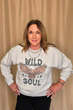 Wild Soul Sweatshirt - Cowhide and Conchos