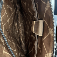 Wrangler Black and White Hair on Hide Backpack - Cowhide and Conchos