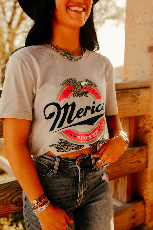 'Merica USA Logo Tee - Lg and XL available