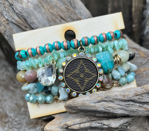 JEWELRY BRACELET UPCYCLED Turquoise Collection