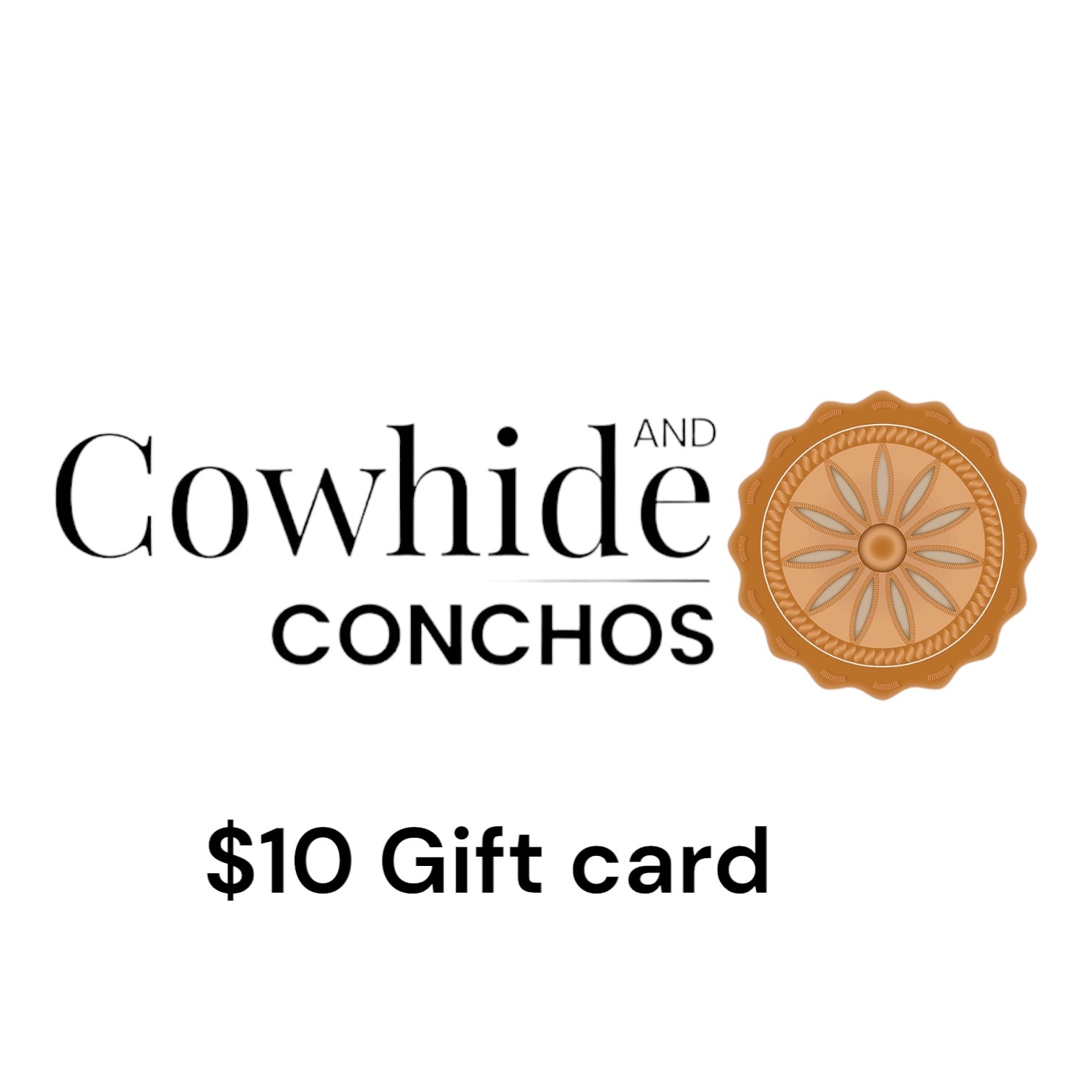 Cowhide and Conchos Gift Cards