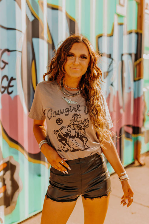 Cowgirl Up Western Graphic Tee - Final Sale
