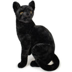 Boone The Black Cat | 13 Inch Stuffed Animal Plush - Cowhide and Conchos