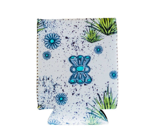 Concho Valley Regular Can Koozie - Cowhide and Conchos