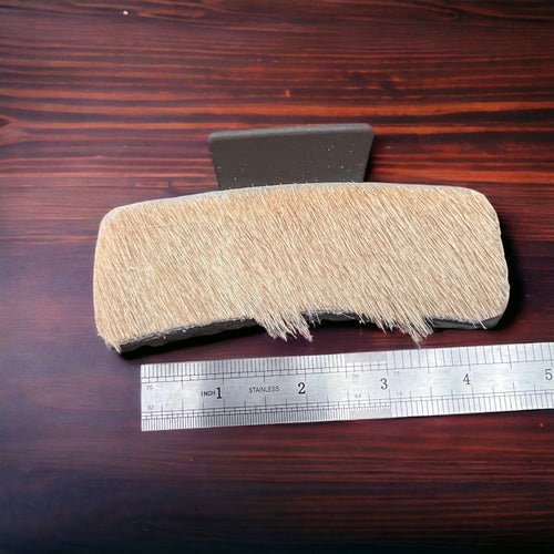 Cowhide Claw Clips - 4 inch - Cowhide and Conchos