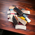Cowhide Claw Clips - 4 inch - Cowhide and Conchos