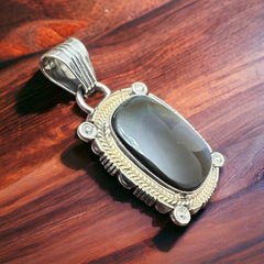 Sharon McCarthy Onyx & Sterling Silver Pendant