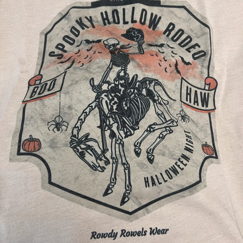 Spooky Hollow Rodeo Western Halloween Graphic Tee - Sm, Lg, XL available