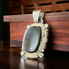 Sharon McCarthy Onyx & Sterling Silver Pendant