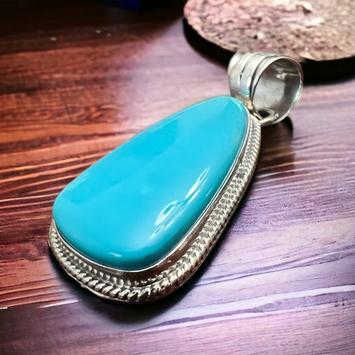 Sharon McCarthy Turquoise & Sterling Silver Pendant