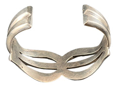 Native bracelet - Sandcast sterling native bracelet - 1 1/4 inch opening