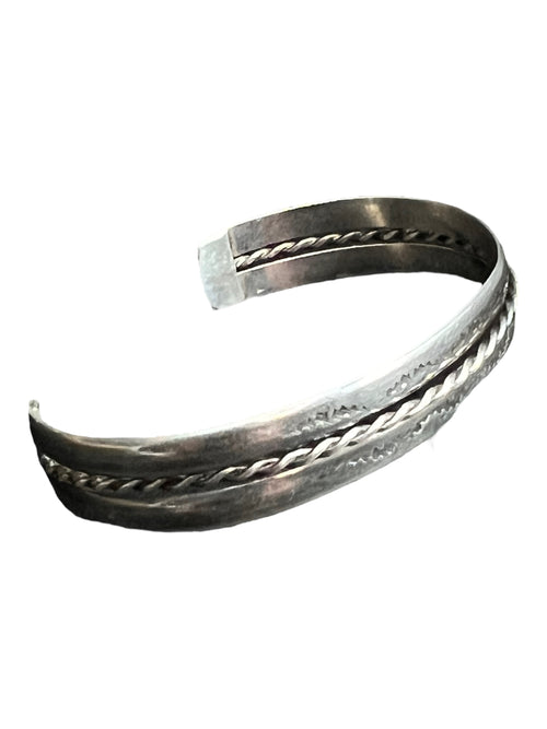 Hand crafted sterling silver bracelet