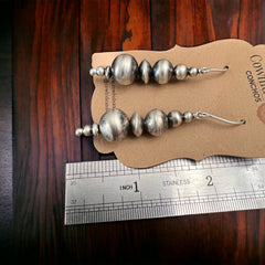 Amanda Larry Sterling Silver Navajo Pearl Earrings