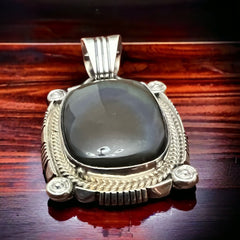 Sharon McCarthy Onyx & Sterling Silver Pendant