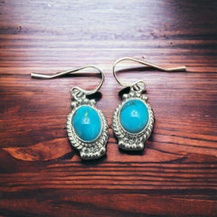 Jan Mariano Turquoise & Sterling Silver Earrings