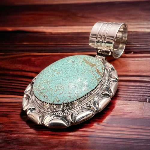 'Gregg Yazzie Turquoise & Sterling Silver Pendant