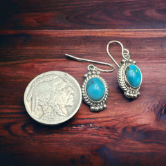 Jan Mariano Turquoise & Sterling Silver Earrings