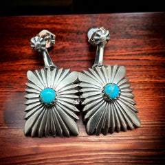 Emery Spencer Turquoise & Sterling Silver Earrings