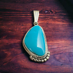 Sharon McCarthy Turquoise & Sterling Silver Pendant
