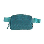 Southwest Patterned C.C Belt Bag - Cowhide and Conchos