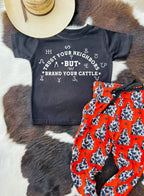 Trust Your Neighbors but Brand your Cattle - Cowhide and Conchos